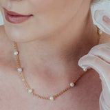 Halskette Pearl Line